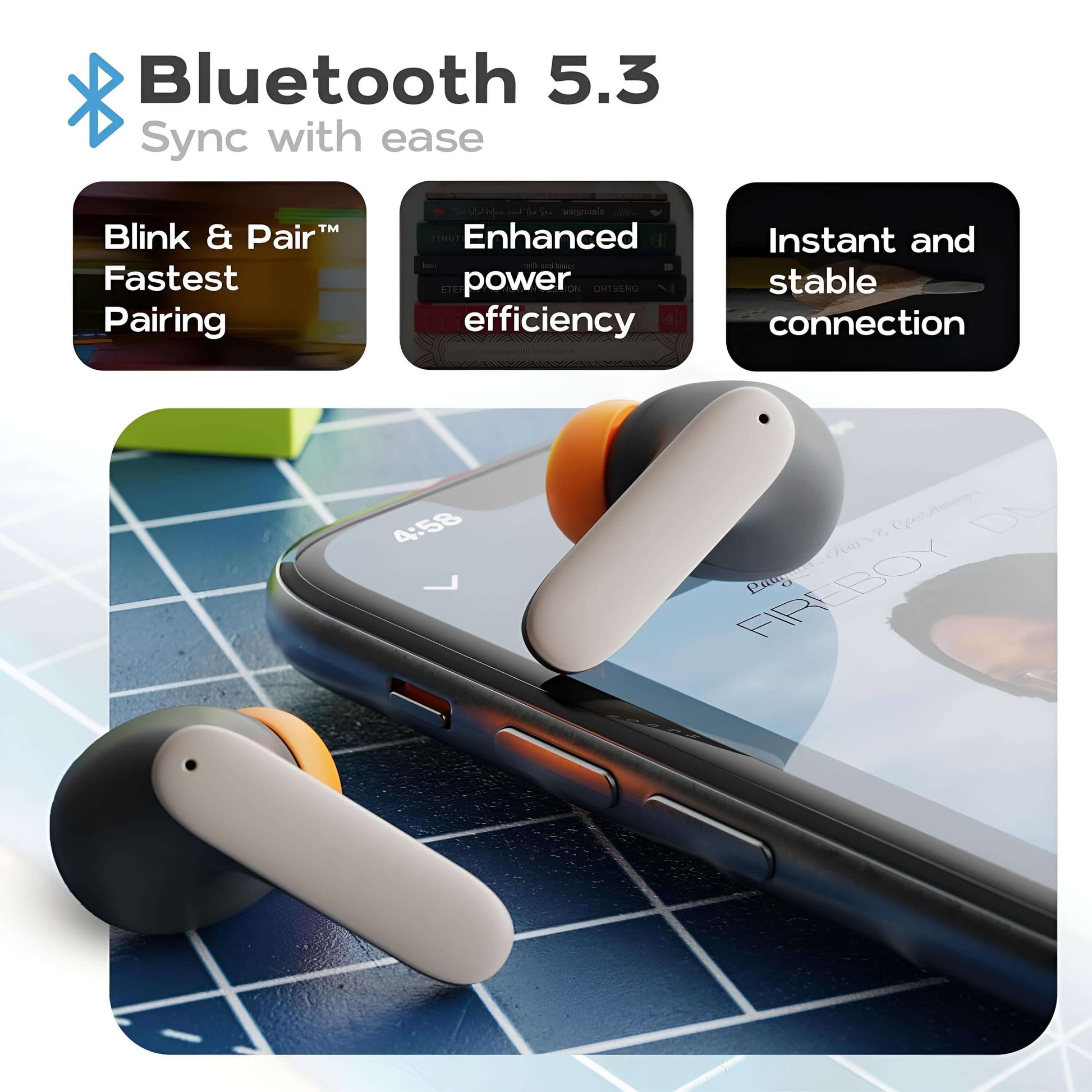 Z4 pro headphones equip with bluetooth 5.3