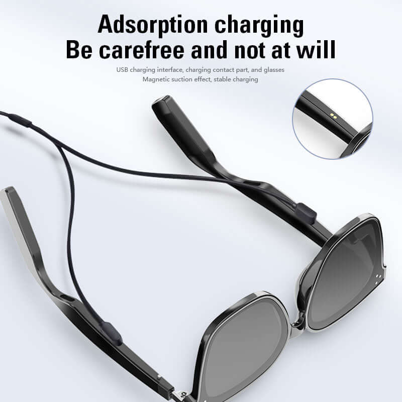 Smart Bluetooth Audio Glasses - 360° surround sound, Hands-Free Calling, Voice Assistant, Long Battery, UV400 resists ultraviolet rays - YWT