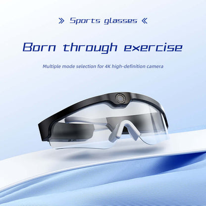 Hight Tech Outdoor Sports Glasses - Born through exercise, Multiple mode selection for 4K high-definition camera - YWT