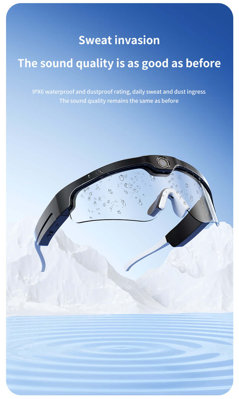 Hight Tech Outdoor Sports Glasses - Born through exercise, Multiple mode selection for 4K high-definition camera - YWT