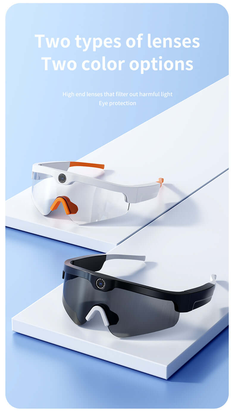 Hight Tech Outdoor Sports Glasses - Born through exercise, Multiple mode selection for 4K high-definition camera - YWT