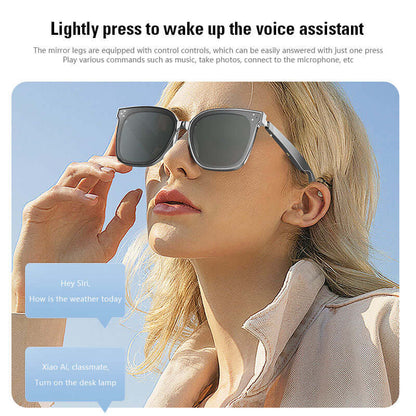 Smart Bluetooth Audio Glasses - 360° surround sound, Hands-Free Calling, Voice Assistant, Long Battery, UV400 resists ultraviolet rays - YWT