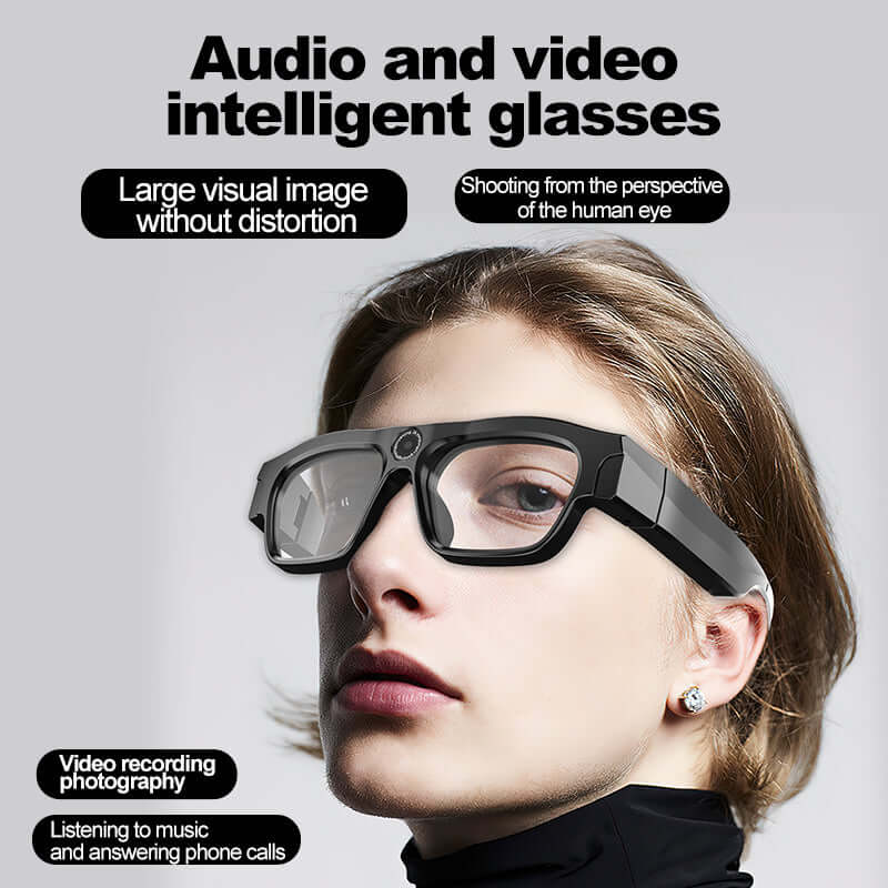 Newly Smart Bluetooth Glasses - Camera with 2K HD video, 4K HD photo, wireless DV for cycling, Hands-Free Calling, Open Ear Music,Voice Assistant - YWT