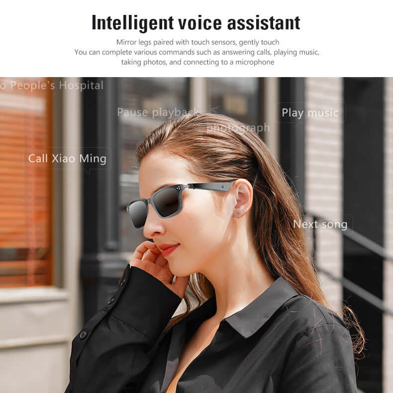 YJ009 audio glasses equipped with intelligent voice assistant