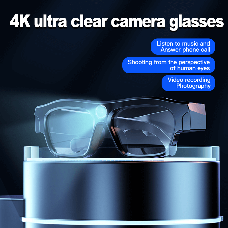 Newly Smart Bluetooth Glasses - Camera with 2K HD video, 4K HD photo, wireless DV for cycling, Hands-Free Calling, Open Ear Music,Voice Assistant - YWT